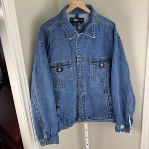 Wu‎ Tang Clan Wu Wear Denim Co. Blue Jean Jacket Vintage Excellent Condition
